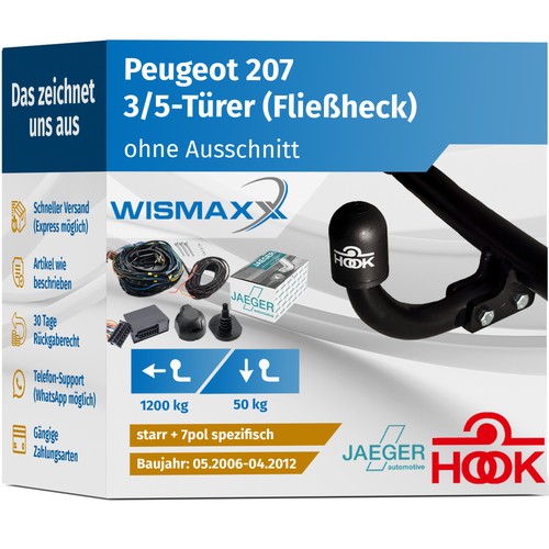 Hook anhängerkupplung starr - hook,